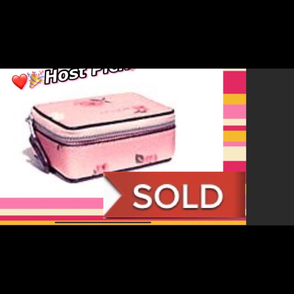 Coach Triple Pill Box with Tossed Peony Print